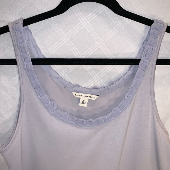 2 4/$25 BANANA REPUBLIC PURPLE TANK TOP - Picture 5 of 6